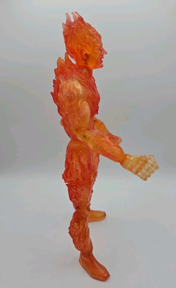 Figura de acción Marvel Human Torch 2005 12" Fantastic Four Toy de Toy Biz Foto 2 de 4