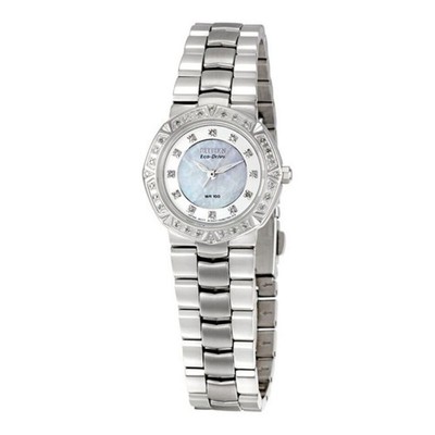 Citizen Serano Women's Diamond Mother of Pearl Dial Eco-Drive Watch EP5830-56D