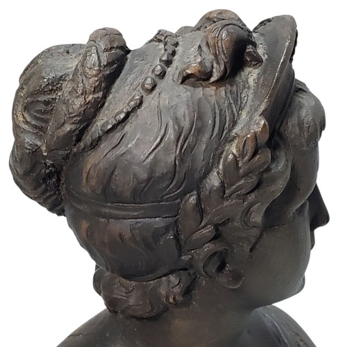Vintage Nettle Creek Gallery Carved Wood Helen Of Troy Bust Sculpture Art 12" - Picture 13 of 20