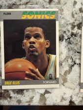 1987-88 FLEER NBA BASKETBALL ROOKIE CARD SEATTLE SUPERSONICS DALE ELLIS #33. rookie card picture