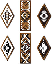 6 Pcs Western Aztec Home Wall Decor Farmhouse Southwest Frame Wall Hanging Boho