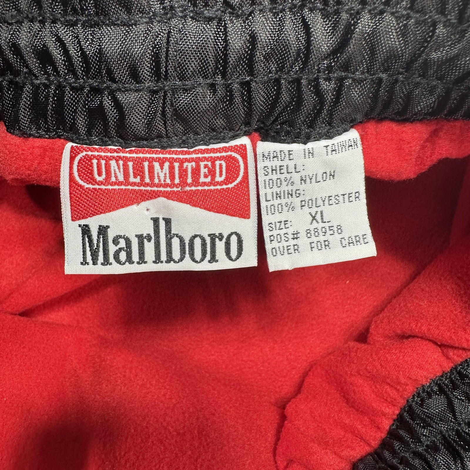 Vintage Marlboro Unlimited Pants Mens XL Black Fleece Lined Ski Snow 90s Nylon image 4