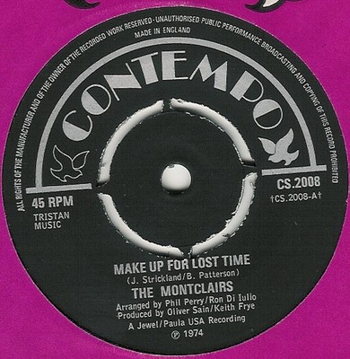 The Montclairs - Make Up For Lost Time, 7'', (Vinyl)