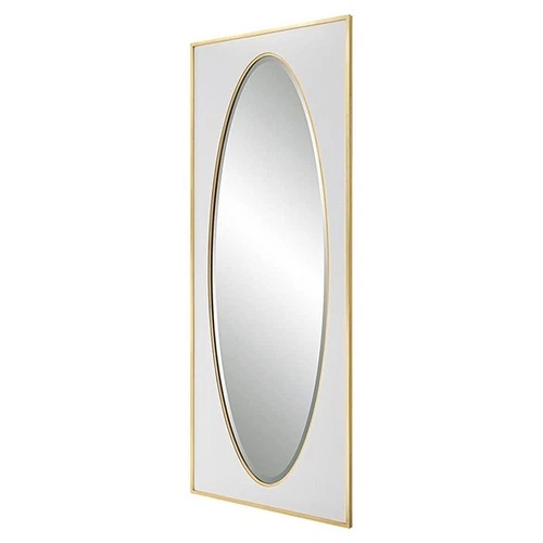 Uttermost Danbury Transitional Iron Metal Mirror in Gold/White - Picture 2 of 8