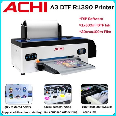 DTF Printer Direct to Trasnfer Film T-shirt Print Epson R1390 head &Film Cutter