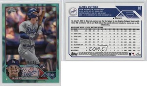 2023 Topps Chrome Aqua Lava Refractor /199 James Outman #81 Rookie RC