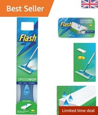 Speed Mop Starter Kit: Fast, Easy, & Hygienic Cleaning with 6 Lemon-Scented Pads