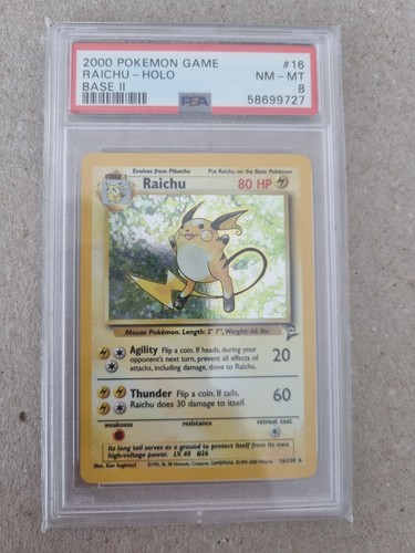 Raichu graded PSA 8 for sale on eBay