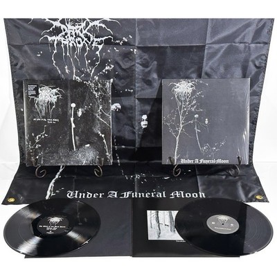 DARKTHRONE Wind Of 666 Black Hearts Vol 2 + Under A Funeral Moon LPs Vinyl Flag