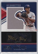 2018 USA Baseball Stars & Stripes Black Gold Jerseys 5/49 Davis Diaz Auto s3g