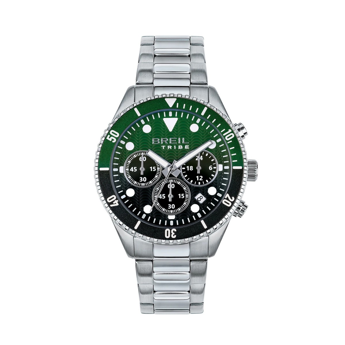 Mens Wristwatch BREIL Tribe OVERHAND EW0763 Chrono Stainless Steel