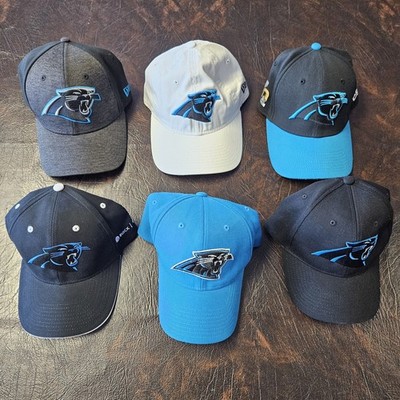 Carolina Panthers Lot of 6 Adult Hats, New Era, Fan Favorite & Others.