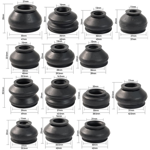 14x Spurstangenkopf Kugelgelenk Traggelenk Schutz Gummi Manschette Staubkappe DE - Bild 9 von 10