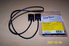 StarTech SCNM9FF1MBK DB9 RS232 Serial Null Modem F/F Cable, 3.3ft/1m, black