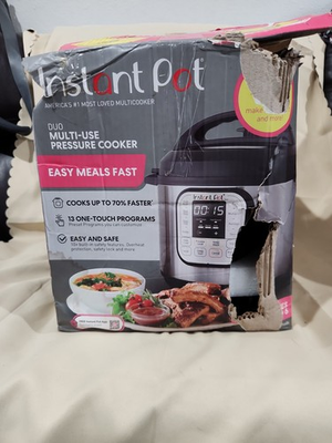 #ad #ad Instant Pot Duo 6 Quart Multi Use Pressure Cooker 7 in1 NEW DISTRESSED OUTER BOX $59.99