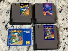 Nintendo NES Game Lot BurgerTime Tetris Q*bert Tested Works w/ Sleeves