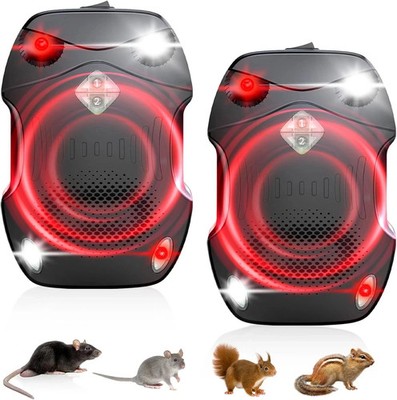 2 PACK CAR ULTRASONIC MOUSE RAT REPELLER VEHICLE PEST ANIMAL DETERRENT REPELLENT