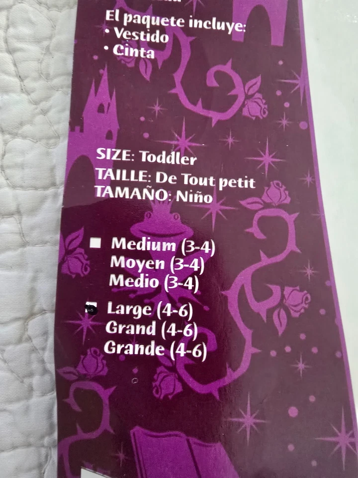 Vestido Disfraz Alicia en el País de las Maravillas Niño Pequeño L (4-6) Leggings Talla Y/L *SIN DIADEMA* Foto 3 de 4