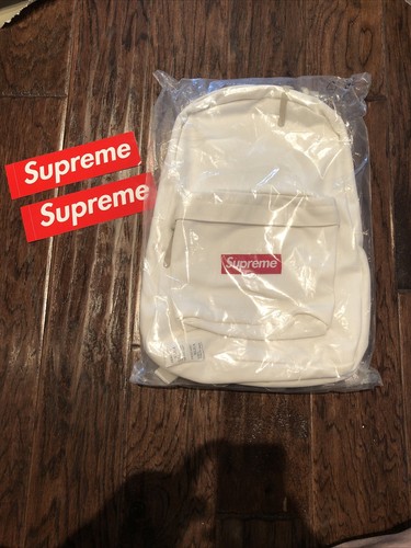SUPREME CANVAS BACKPACK WHITE (FW20) In 