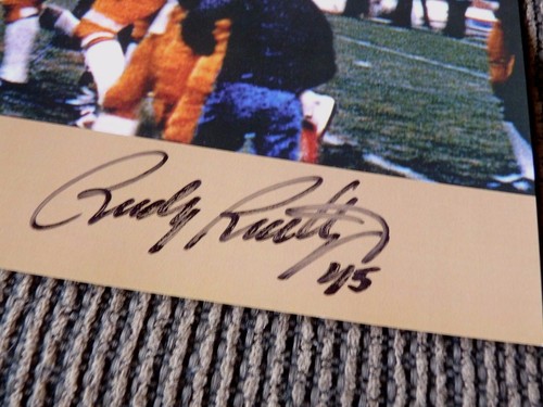 Rudy Ruettiger Notre Dame Football Signed Autographed 8x10 Photo Guaranteed - Picture 2 of 3