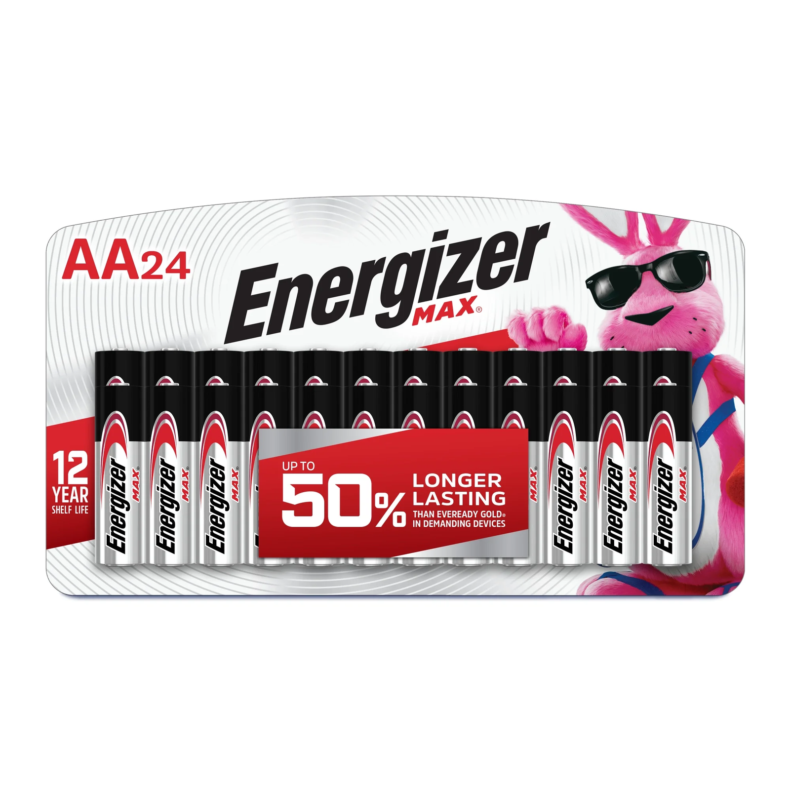 MAX AA Batteries (24 Pack), Double a Alkaline Batteries