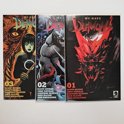 We Have Demons #1-3 (1 2 3) B Variant Complete SET Snyder Capullo (2022) UNREAD