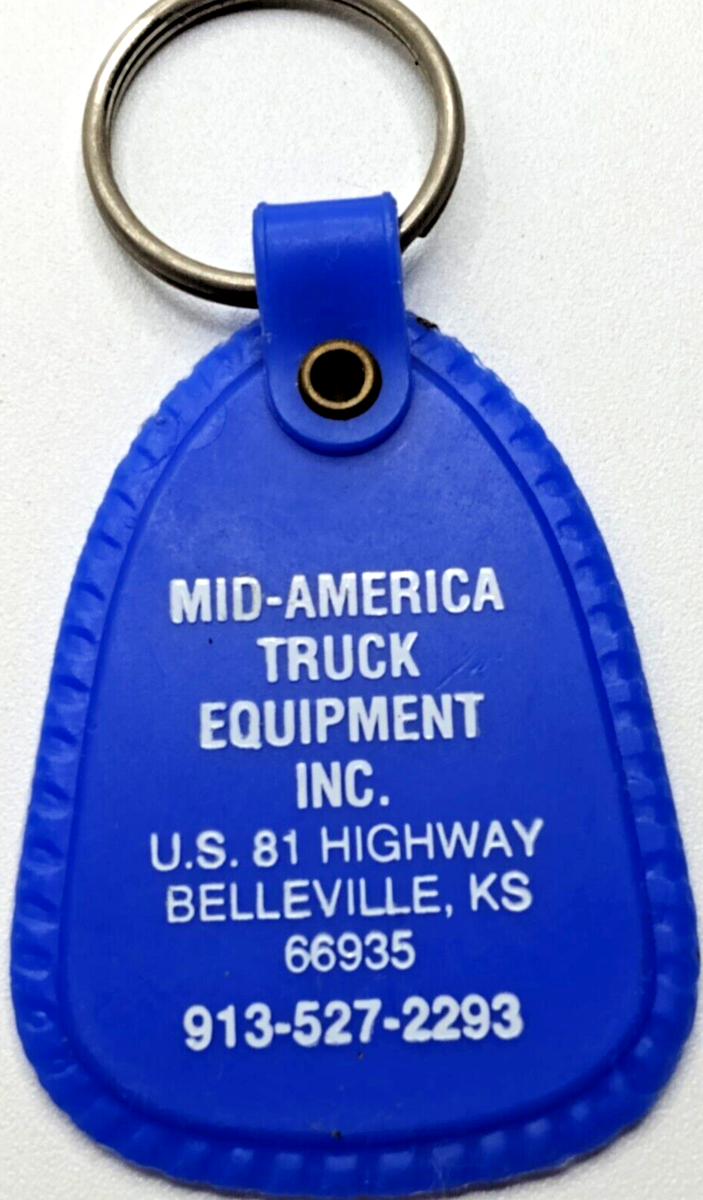 Vintage Keychain Mid America Truck Equipment U.S. 81