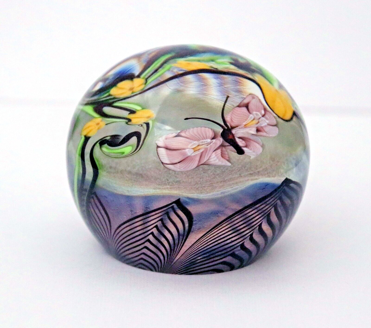 Orient & Flume Art Glass ミルフィオリ ペーパーウエイト Orient and Flume Art Glass Paperweight - Etsy