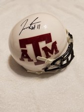 JOSH REYNOLDS TEXAS A&M AGGIES SIGNED MINI HELMET W/COA #5