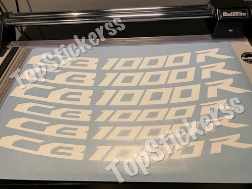 Honda CB 1000 R adesivi cerchi moto CB1000R cross strisce adesivo decal sport - Foto 2 di 6
