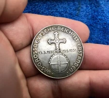 1938 Anschluss of Austria GERMAN FUHRER WWII COMMEMORATIVE COIN