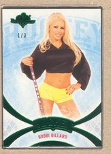 Bobbi Billard 32 2014 Bench Warmer Hockey Premium Base Green Foil 1/3