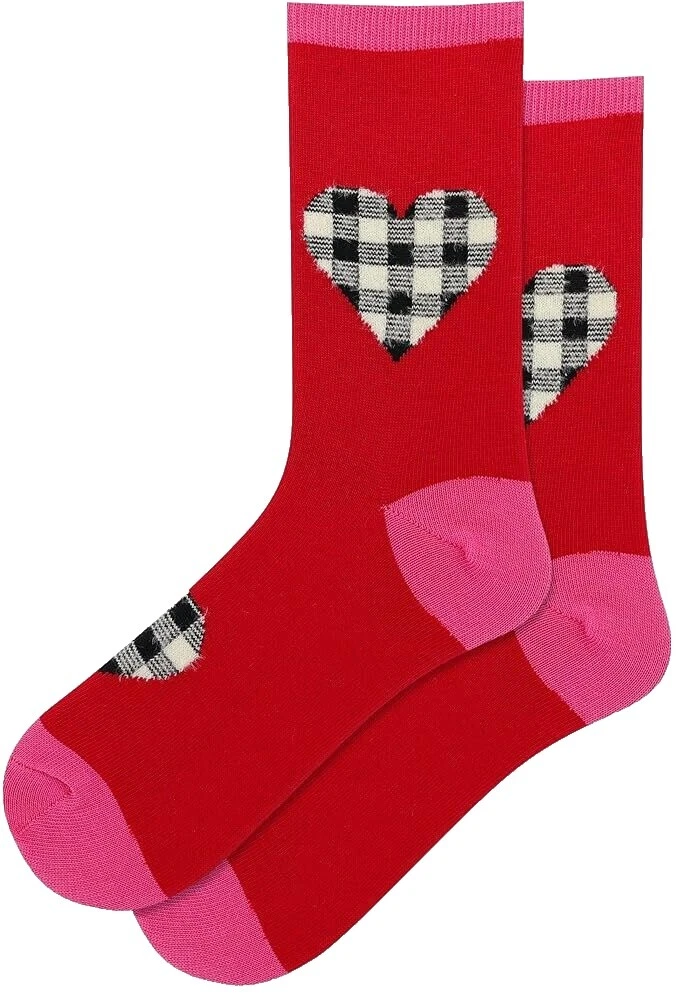 Calcetines Multicolor Corazón de Poliéster para Mujer