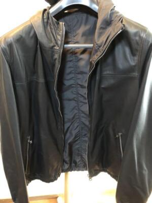 Salvatore Ferragamo ブラックレザージャケット Deerskin blouson - Men | Ferragamo