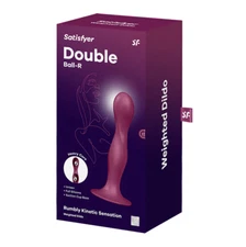 Satisfyer Double Ball-R Red Balls Dildo G-spot Massager Vaginal Sex Toy