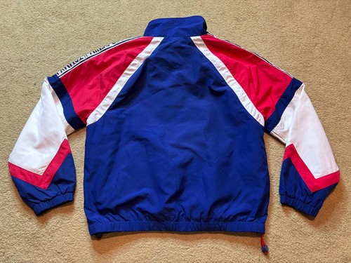 Vintage 90s Y2K Tommy Hilfiger Red White Blue Patriotic Windbreaker Jacket M - Picture 6 of 6
