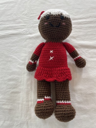 Hand-Knitted Stuffed Toy Doll Crochet