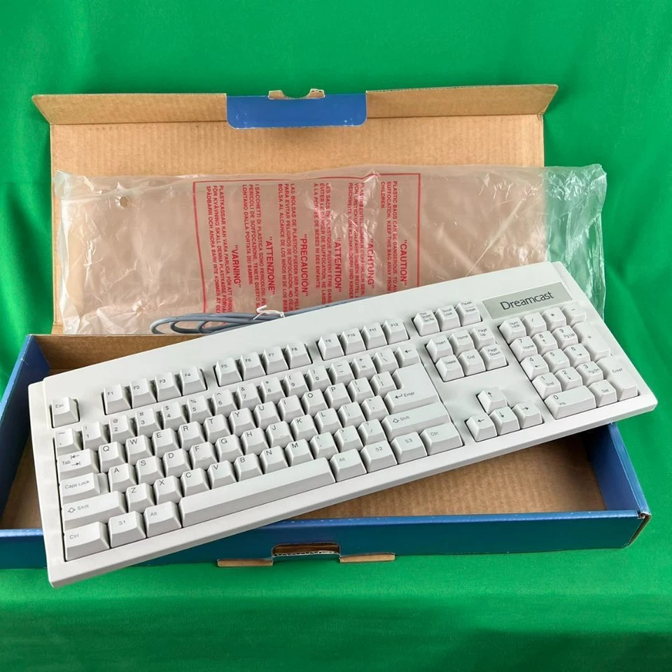 SEGA Dreamcast HKT-7620 Keyboard with Box MK-55178 Tested Used - Image 4 of 4