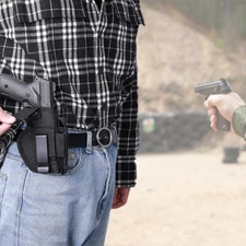 Tactical Right/Left Hand IWB OWB Concealed Carry Gun Holster&Magazine Slot