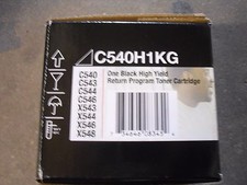 Genuine Lexmark C540 C543 C544 C546 X543 X544 X546 X548 Black Toner C540H1KG