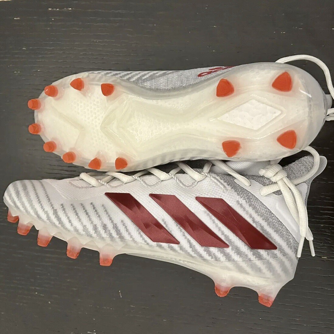 Adidas Freak Ultra Primeknit Football Cleats FX1297 White/Red Men’s Sizes NEW Adidas Freak Ultra Primeknit Football Cleats FX1297 White  main image 3
