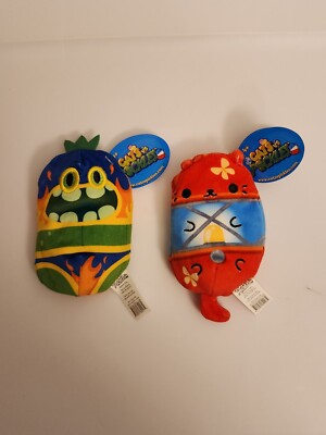 New Cats Vs Pickles Bean Bag Plush Toy Gold Series Wave Lot Of 2 Cole & El Macho