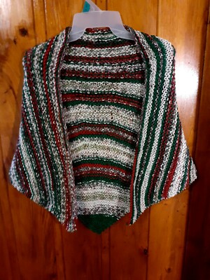 Handknitted Triangle Shawl