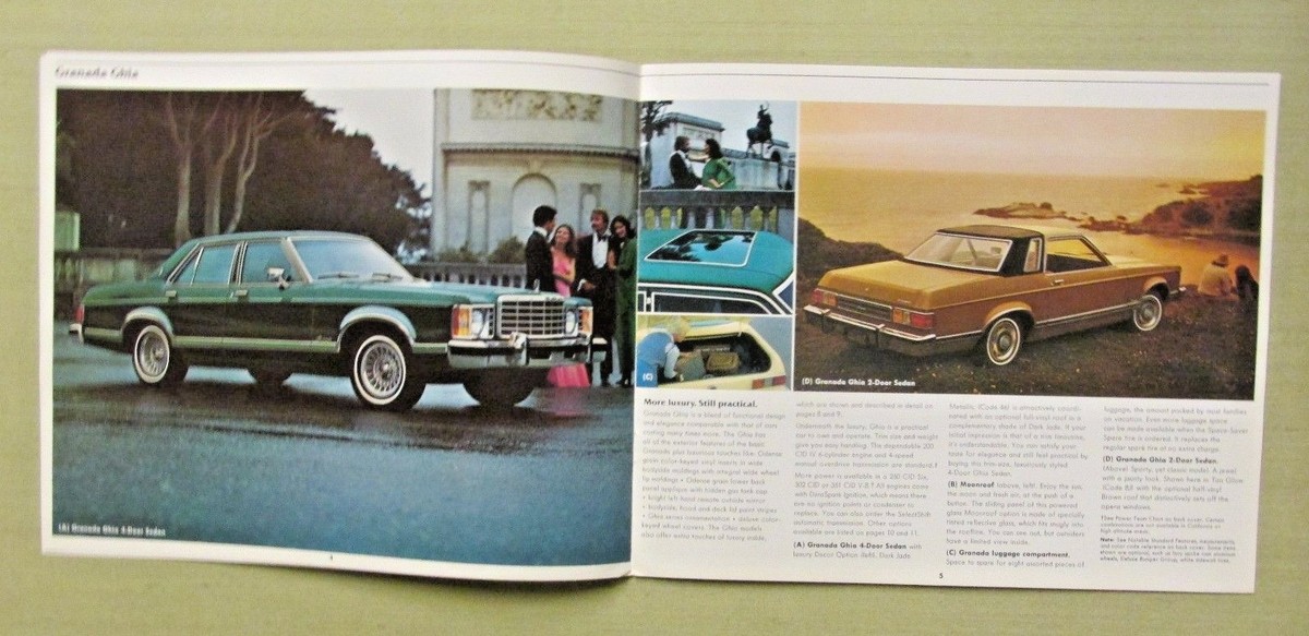 1977 FORD GRANADA Sedan GHIA Sports Coupe Bridge Vessel