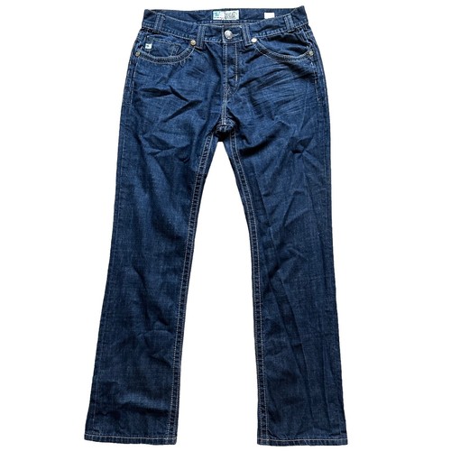 Mek Denim Jeans New York Boot Cut Men's 33X30 Blue Distressed