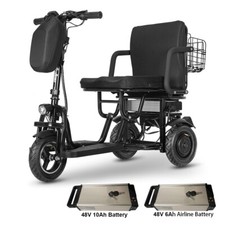 700W Electric Mobility Scooter with 48V 10Ah Battery  48V 6Ah Airline Battery