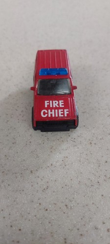 Matchbox 1986 Jeep Cherokee Fire Chief Red Die Cast - Picture 3 of 3