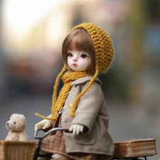 1/6 Landoudou Bjd Doll SD Ball Handmade Jointed Pretty Eyes Face Makeup DIY Toys
