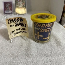 Vintage "Throw and Spell" Game Toycraft Corp 1957 Complete Extremely Rare