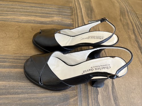 Charles David By Nathalie M Women's Heels Size 6B Ankle Strap and Block heel - Picture 3 of 9